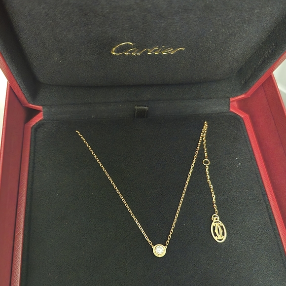 Cartier d'Amour pendant, brilliant-cut diamond, large model- Rose Gold - Picture 3 of 3